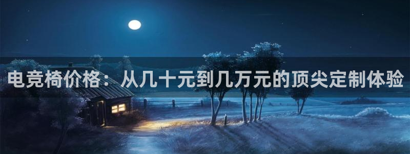 JJB电竞官：电竞椅价格：从几十元到几万元的顶尖定制体验